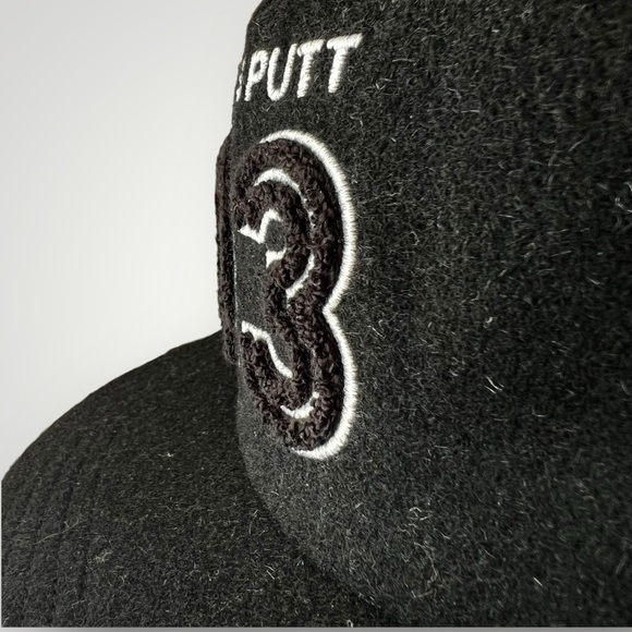 Adidas Anti 3 Putt Black Wool Flat Bill Adjustable Strap Golf Hat/Cap HY1626-NWT - Picture 4 of 16